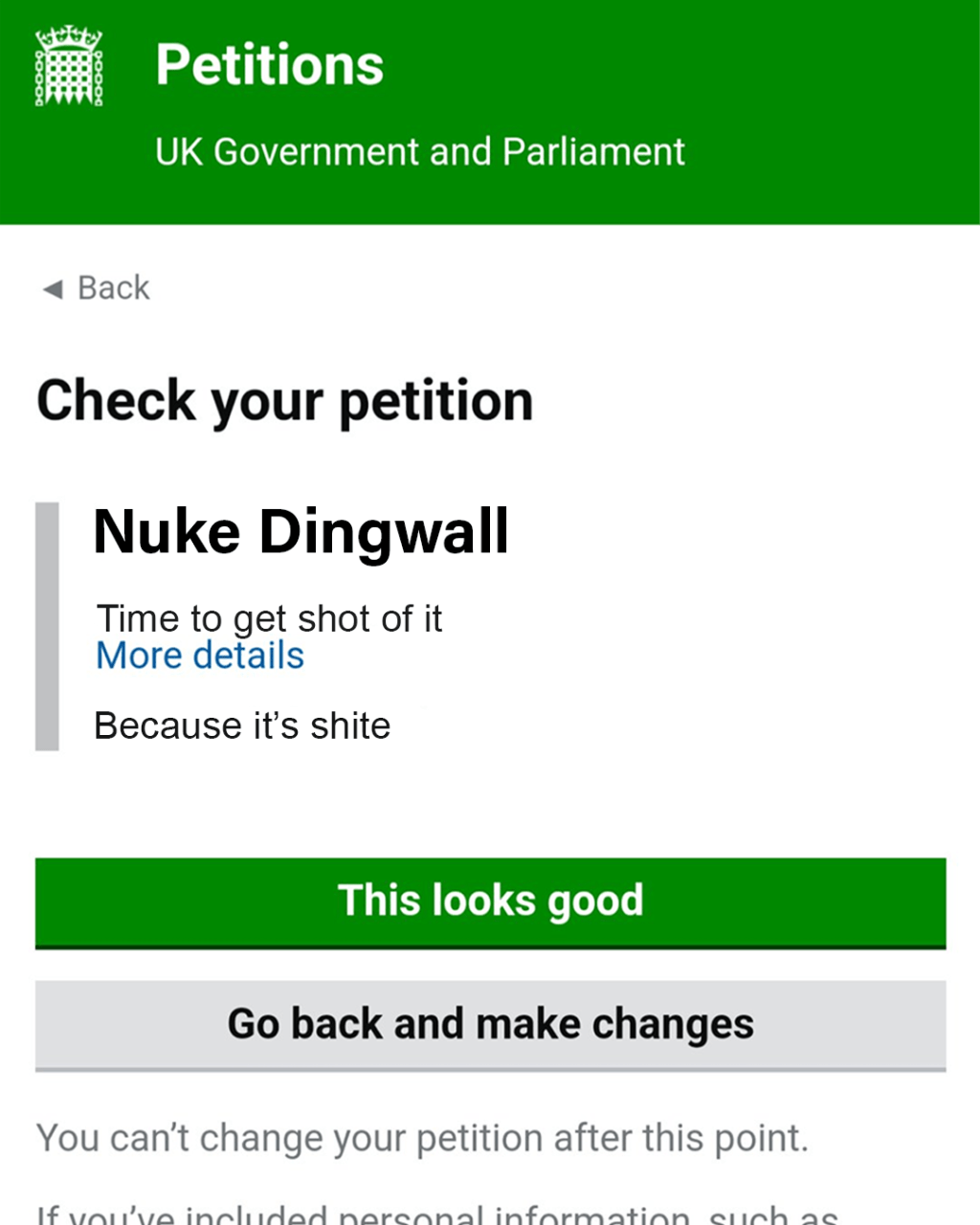 Petition Launched to Obliterate&nbsp;Dingwall