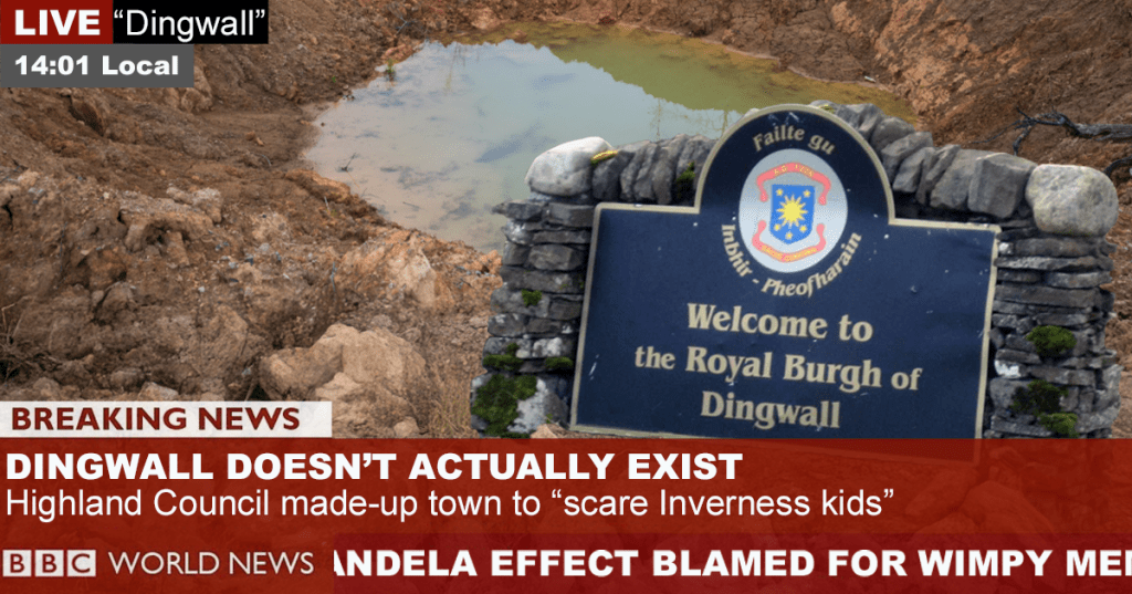 Dingwall Revealed To Be Pure&nbsp;Made-up